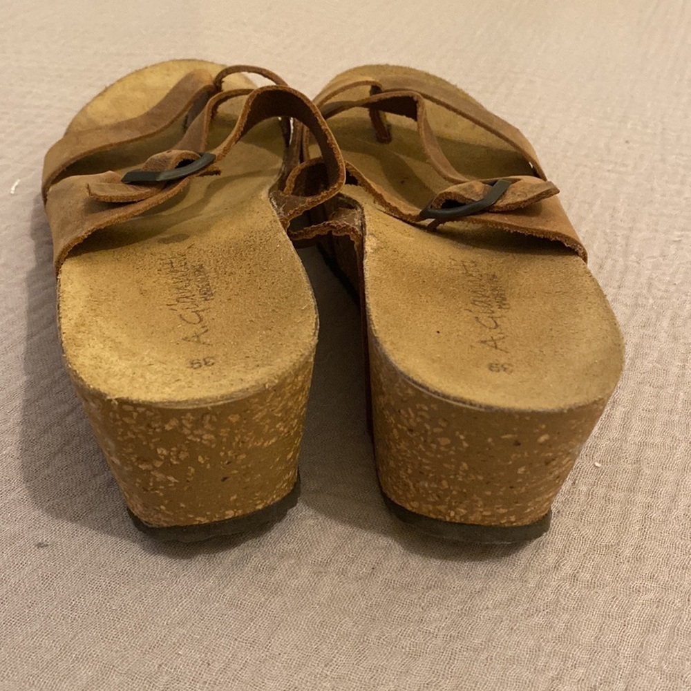 A. GIANNETTI  MADE IN SPAIN PLATFORM SANDALS. Size 38 - Picture 4 of 5